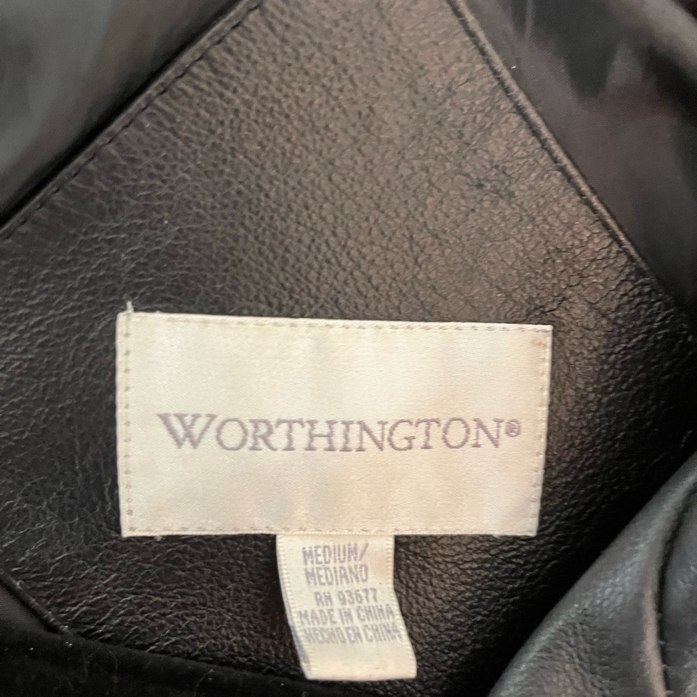 EUC women’s leather above the knee coat in medium #67 - Picture 3 of 4